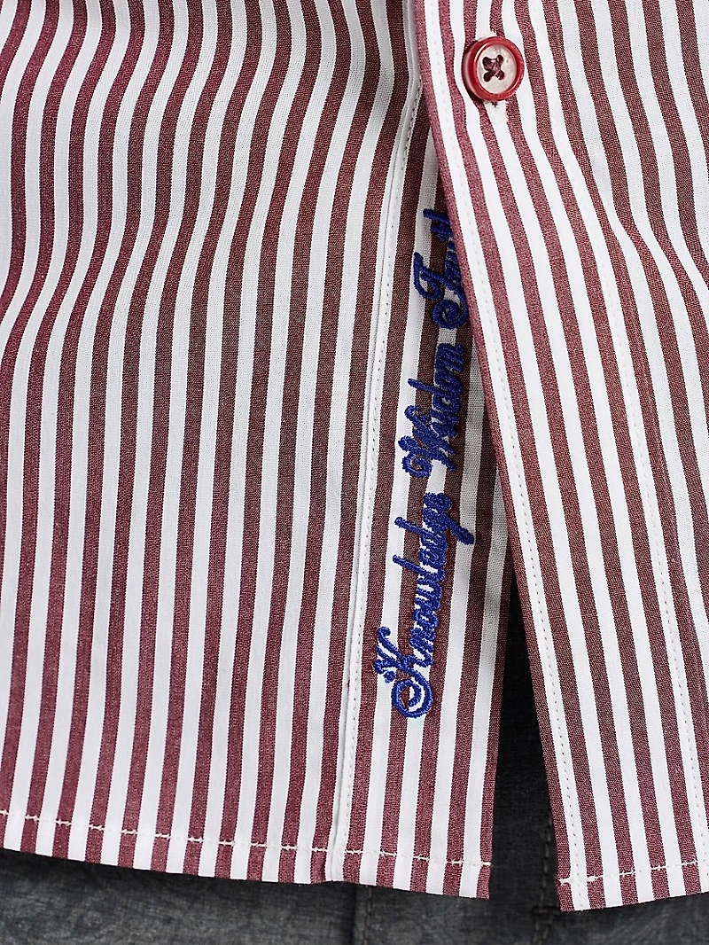 Greenwich Striped Button-Front Shirt