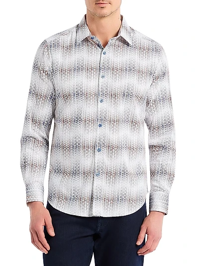 Forsyth Stretch-Cotton Button-Front Shirt