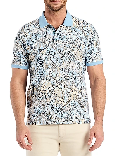Manucci Paisley Polo Shirt