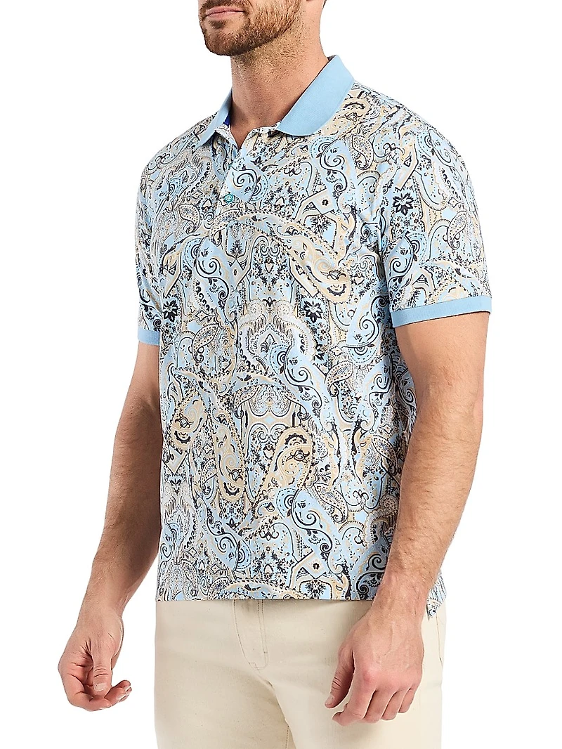 Manucci Paisley Polo Shirt