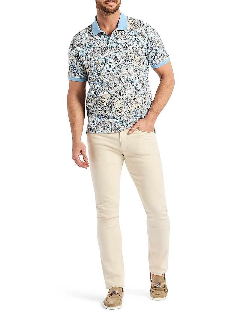 Manucci Paisley Polo Shirt