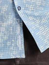 Angola Micro-Plaid Button-Front Shirt