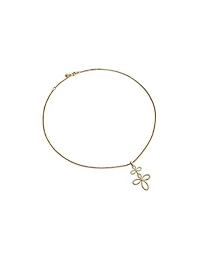 Wisteria Pendant Necklace in 18K Yellow Gold with Diamonds, 38.2MM