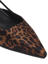 Vinnie Leopard 50MM Slingback Heels