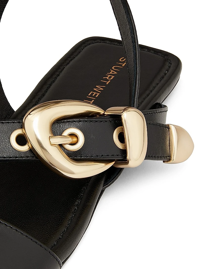 Maven Buckle-Detailed Leather Sandals