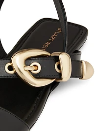 Maven Buckle-Detailed Leather Sandals