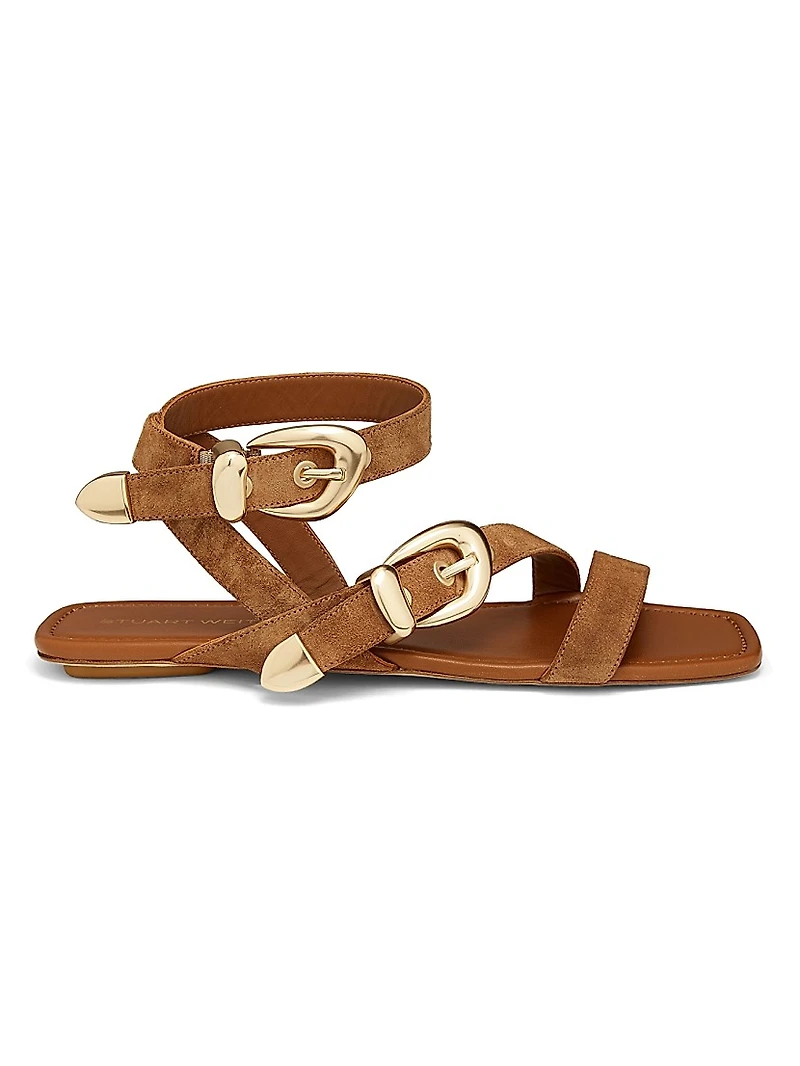 Maven Suede Flat Sandals