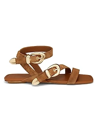 Maven Suede Flat Sandals