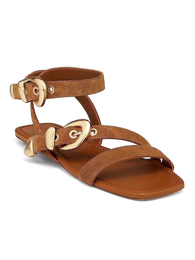 Maven Suede Flat Sandals
