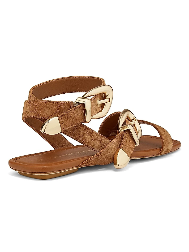 Maven Suede Flat Sandals