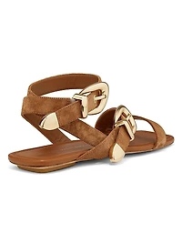 Maven Suede Flat Sandals