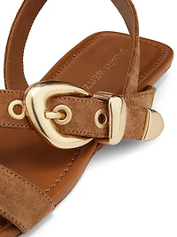 Maven Suede Flat Sandals