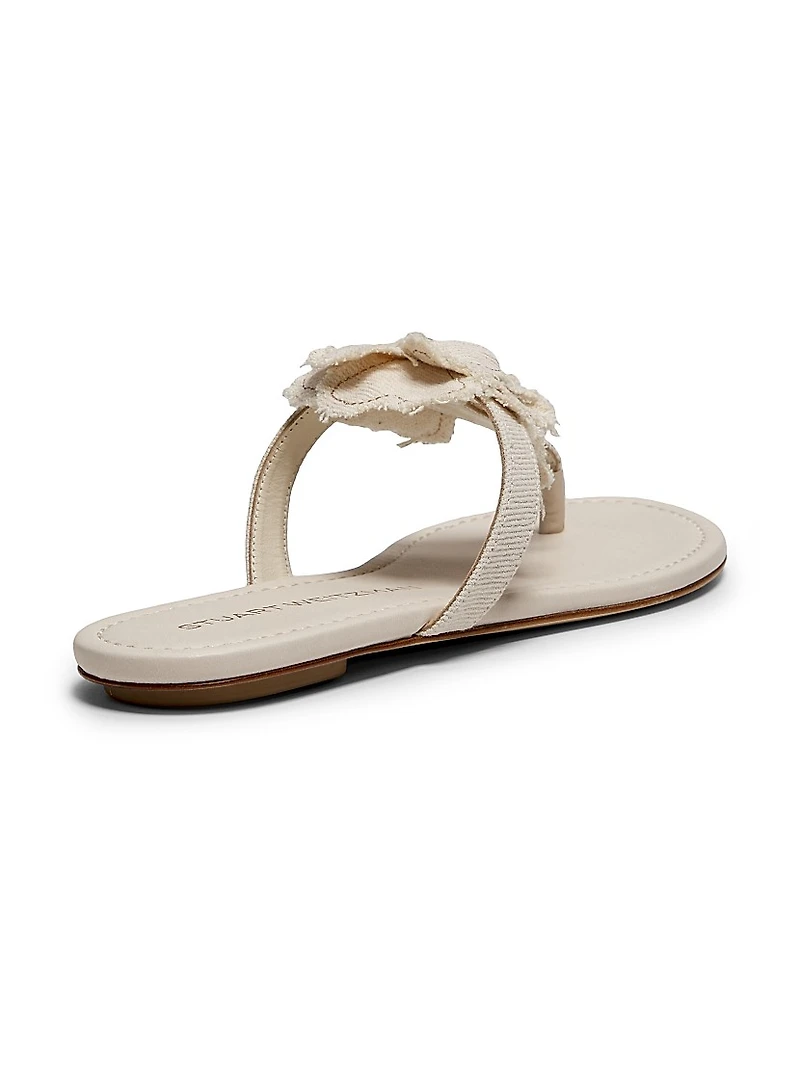 Rio Denim T-Strap Sandals