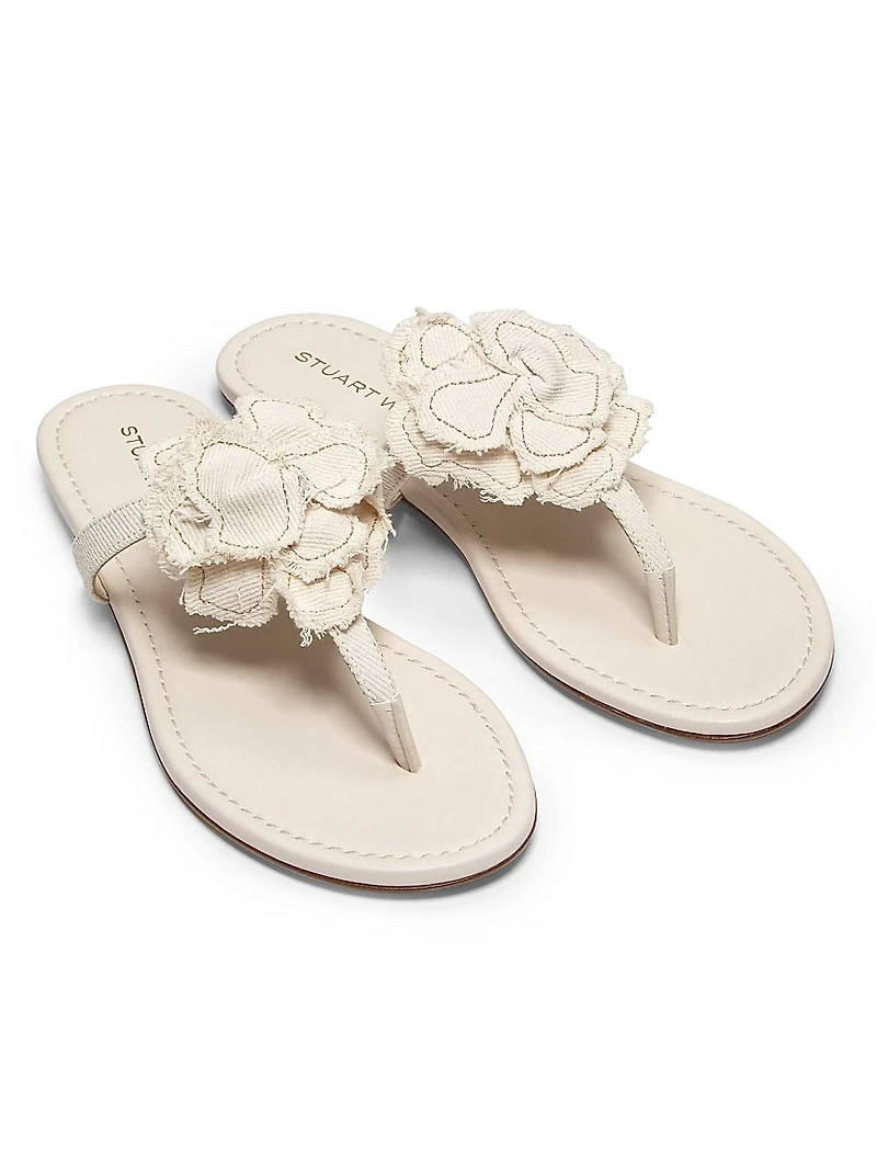 Rio Denim T-Strap Sandals