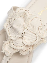 Rio Denim T-Strap Sandals