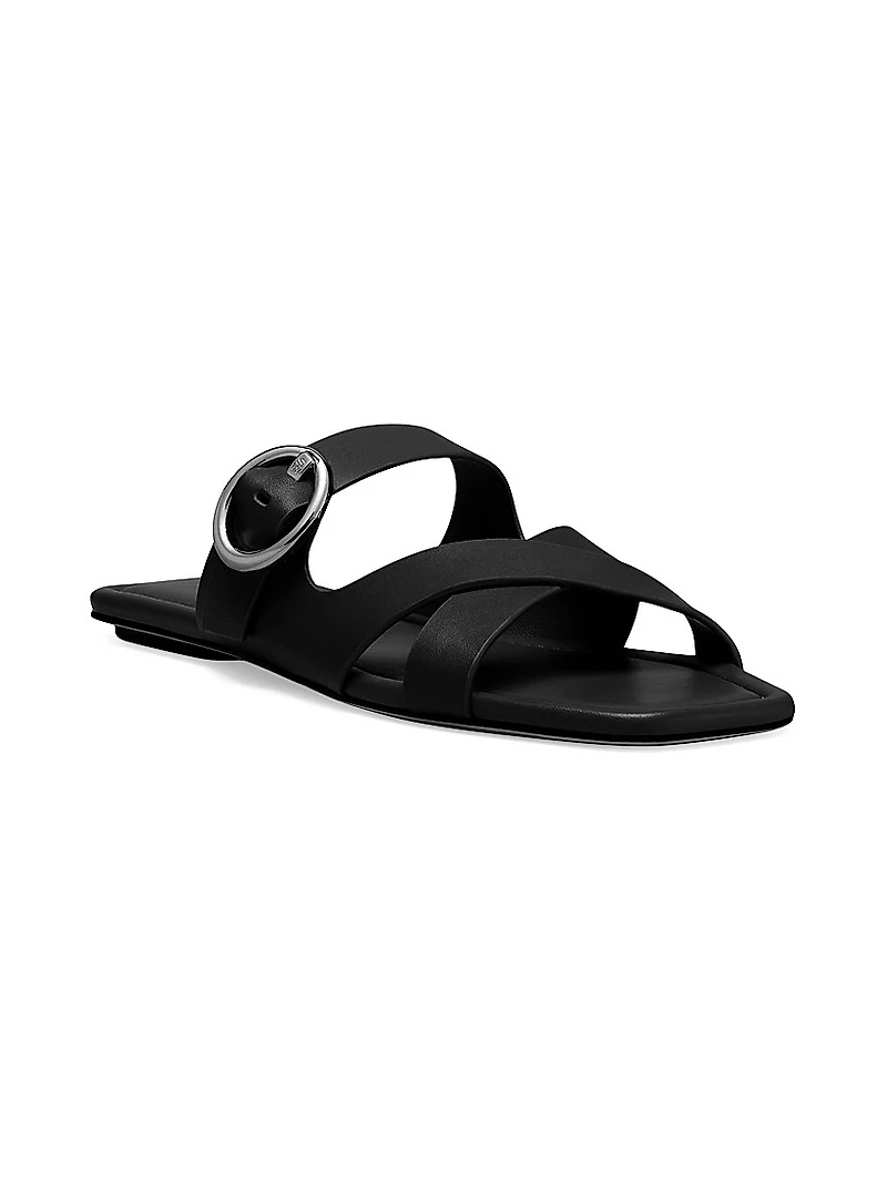 Villa Leather Slip-On Sandals