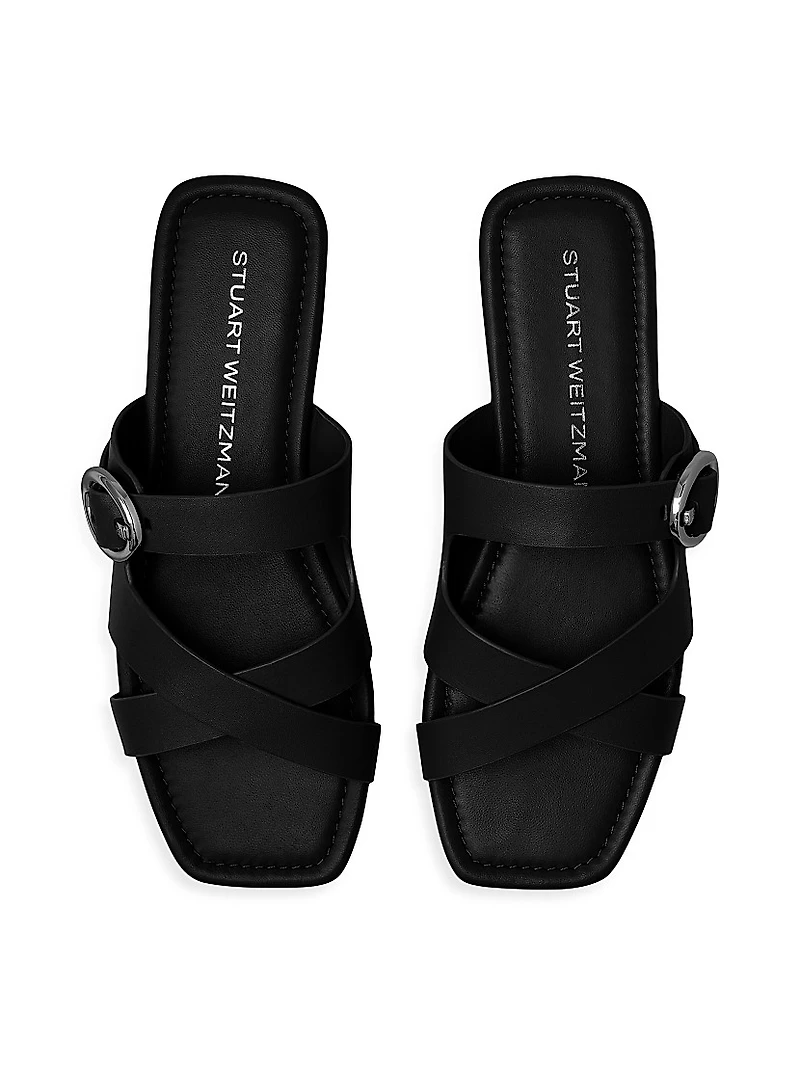 Villa Leather Slip-On Sandals