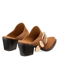 Maven 50MM Suede Block-Heel Mules