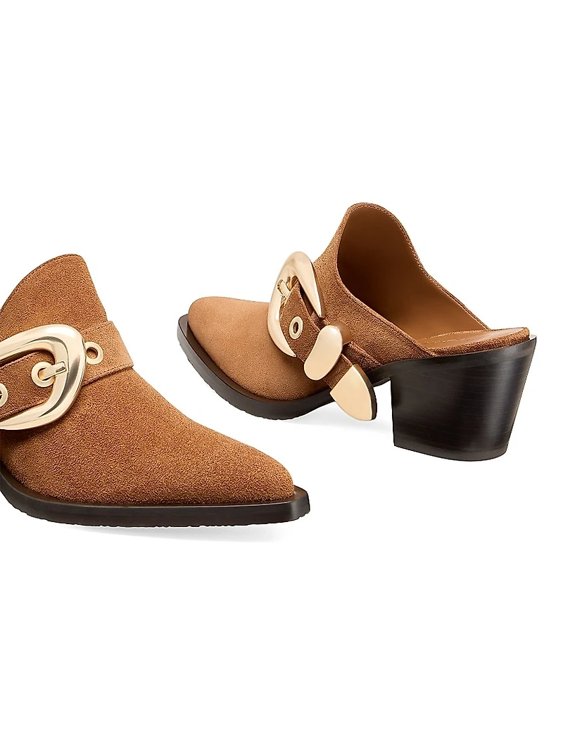 Maven 50MM Suede Block-Heel Mules