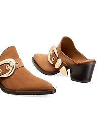 Maven 50MM Suede Block-Heel Mules