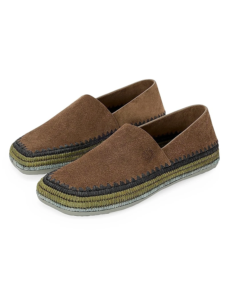 LOEWE x Paula's Ibiza Rio Suede Espadrilles