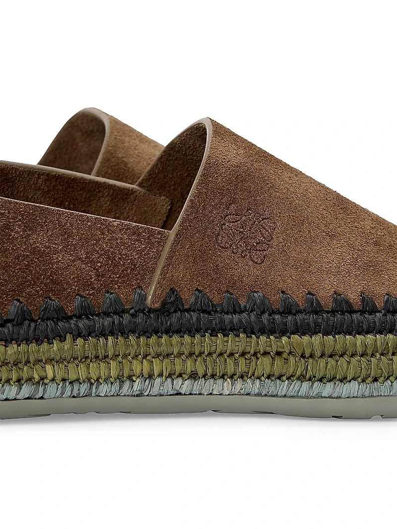 LOEWE x Paula's Ibiza Rio Suede Espadrilles