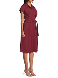 Textured Cotton Jacquard Shirt Dress