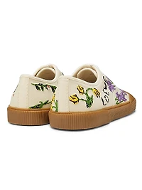 LOEWE x Paula's Ibiza Terra Vulca Floral-Embroidered Low-Top Sneakers