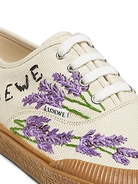 LOEWE x Paula's Ibiza Terra Vulca Floral-Embroidered Low-Top Sneakers