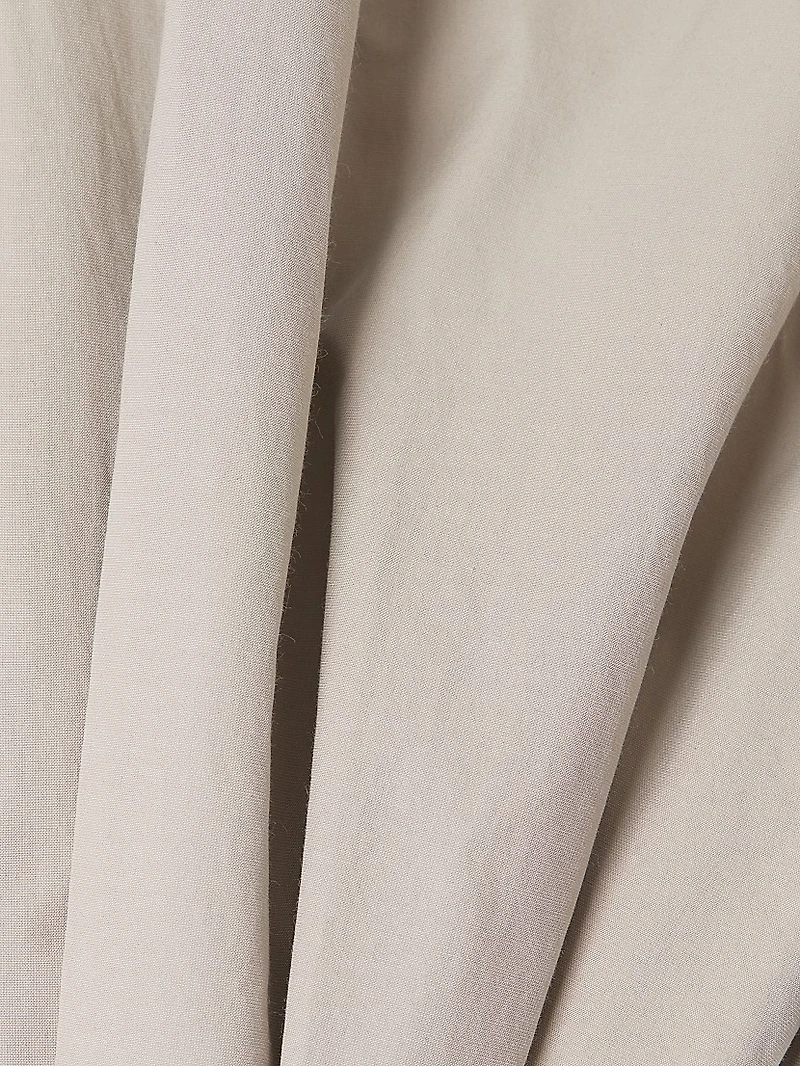 Tech Cotton Taffeta Pleat Release Dress