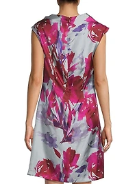 Mira Asymmetric Funnel Neck Minidress