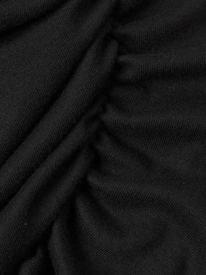 Jersey Ruched Long Sleeve Top