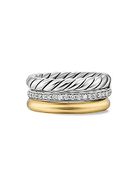 DY Mercer Three Row Ring Sterling Silver