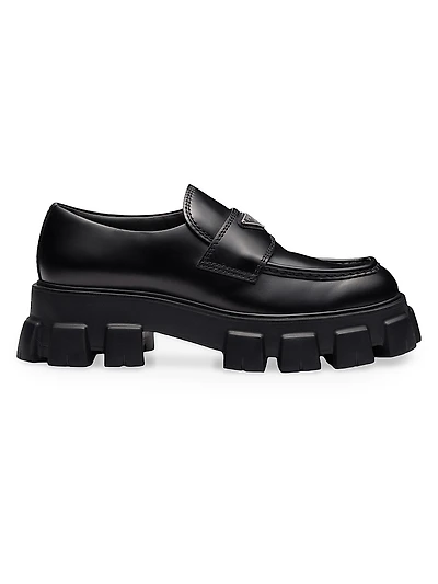 Monolith Brushed Leather Loafers