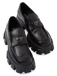 Men's Monolith Brushed Leather Loafers
