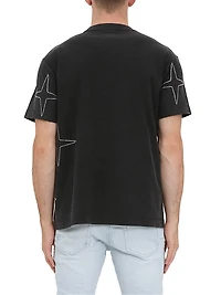 Rhinestone Cotton Jersey T-Shirt