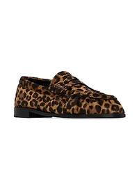 Women's Le Loafer Penny Slippers Pony Hair Leather