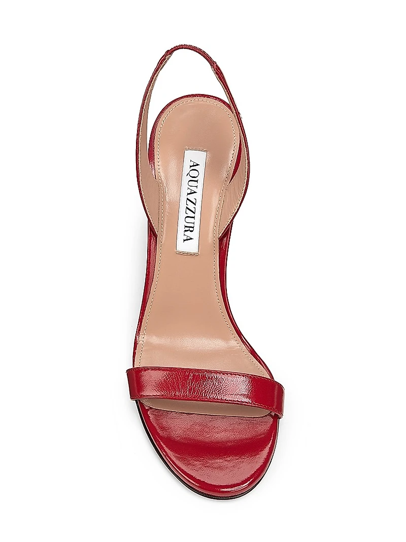 So Nude 105MM Leather Slingback Sandals