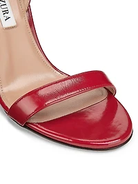 So Nude 105MM Leather Slingback Sandals