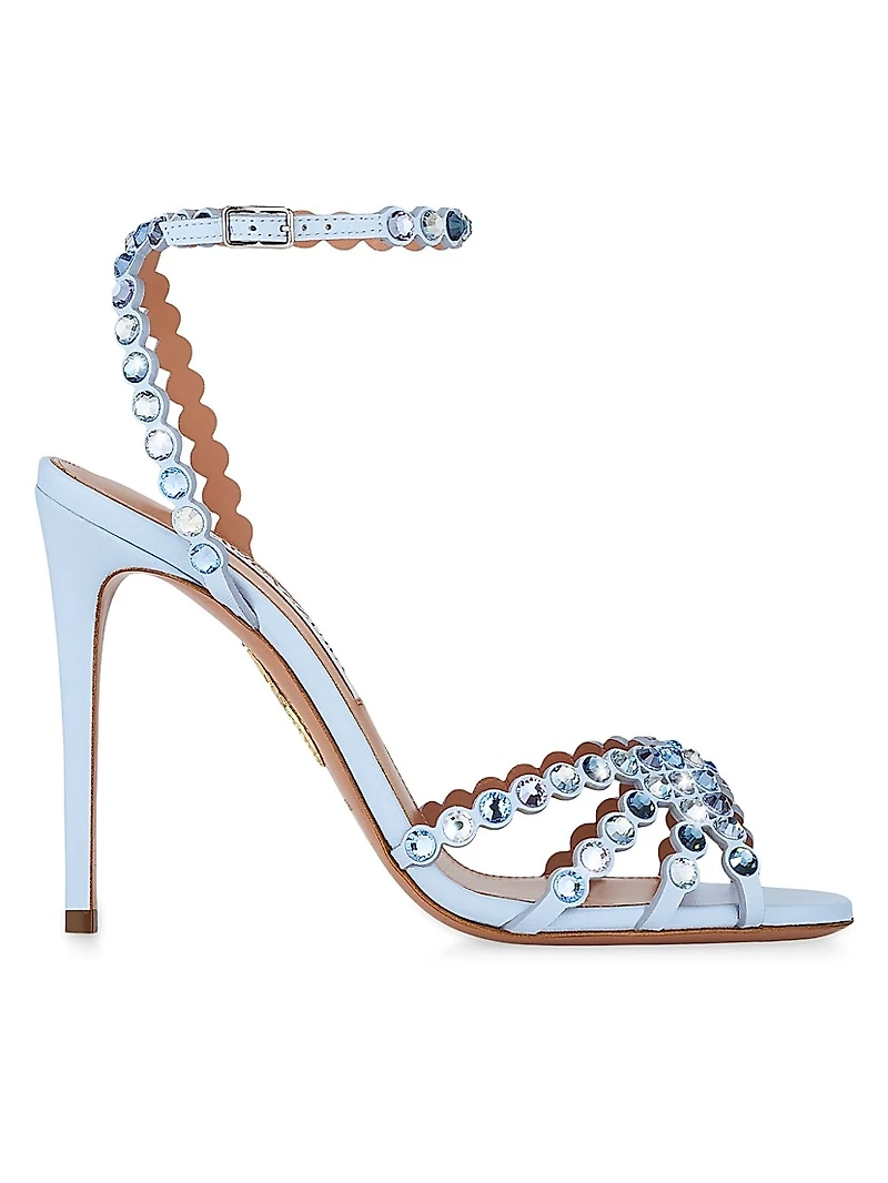 Tequila 105MM Crystal-Embellished Leather Sandals