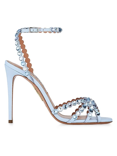 Tequila 105MM Crystal-Embellished Leather Sandals