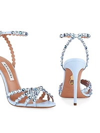 Tequila 105MM Crystal-Embellished Leather Sandals