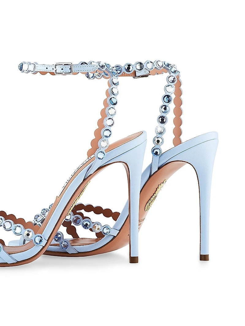 Tequila 105MM Crystal-Embellished Leather Sandals