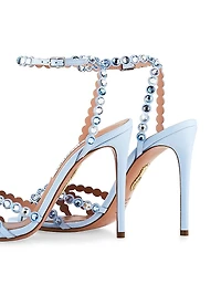 Tequila 105MM Crystal-Embellished Leather Sandals