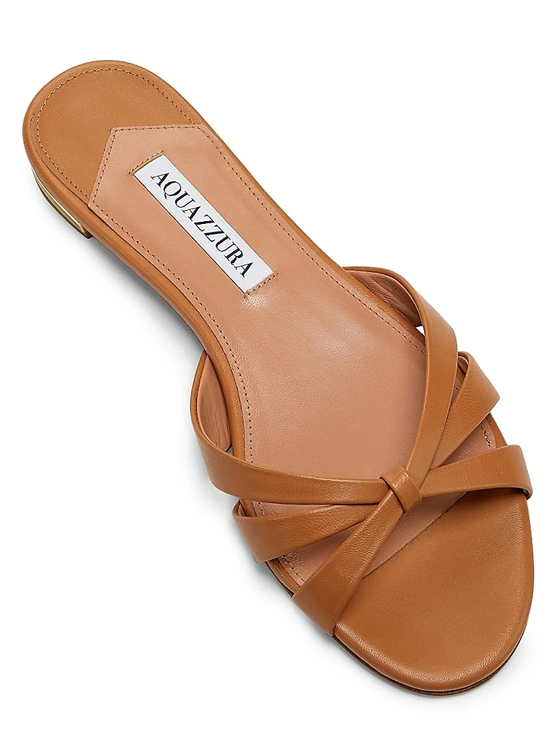 Tati Leather Slide Sandals