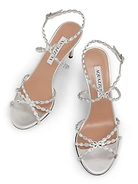 Love Struck 85MM Embellished Leather Sandals