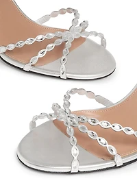 Love Struck 85MM Embellished Leather Sandals