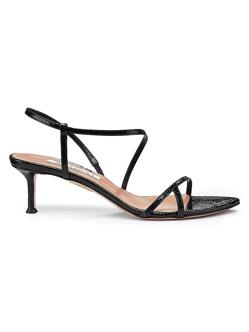 Tease 50MM Leather Kitten Heel Sandals