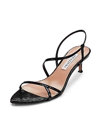 Tease 50MM Leather Kitten Heel Sandals