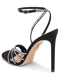 Mistica 105MM Crystal-Embellished Sandals